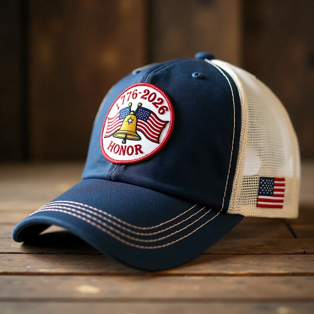 250th Birthday Embroidered Mesh Cap
