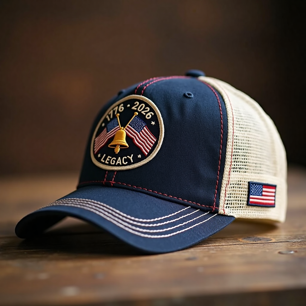 250th Birthday Embroidered Mesh Cap