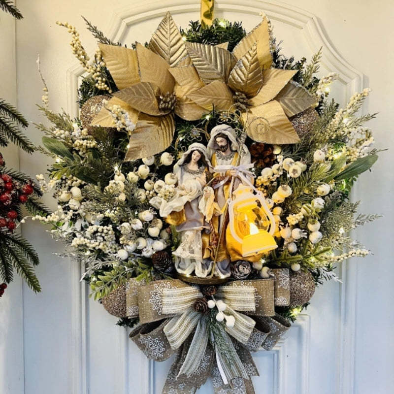 Last Day 50% OFF🔥Holy Family Wreath Decorations✝Buy 2 Free Shipping