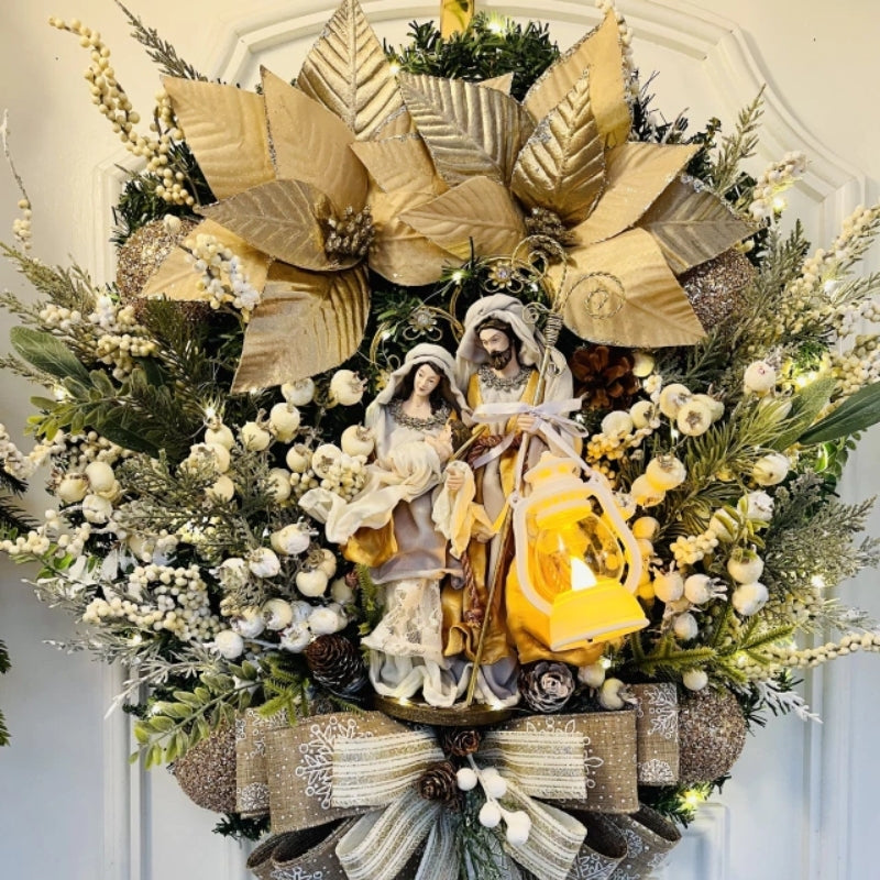 Last Day 50% OFF🔥Holy Family Wreath Decorations✝Buy 2 Free Shipping