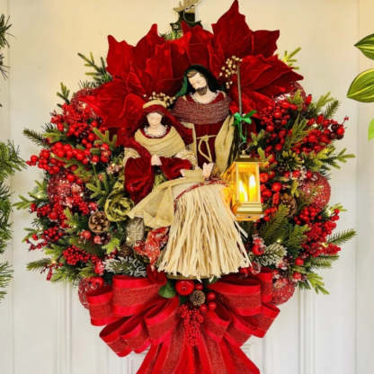 Last Day 50% OFF🔥Holy Family Wreath Decorations✝Buy 2 Free Shipping