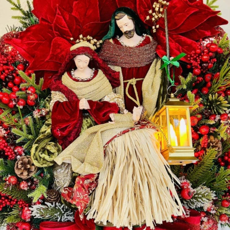 Last Day 50% OFF🔥Holy Family Wreath Decorations✝Buy 2 Free Shipping