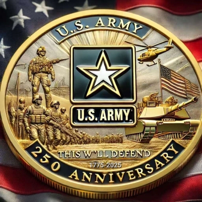 🔥Limited Edition🎁250th Anniversary U.S. Military Commemorative Coins