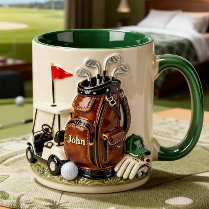On The Course Golf Coffee Mug - Personalized Gift For Golfers