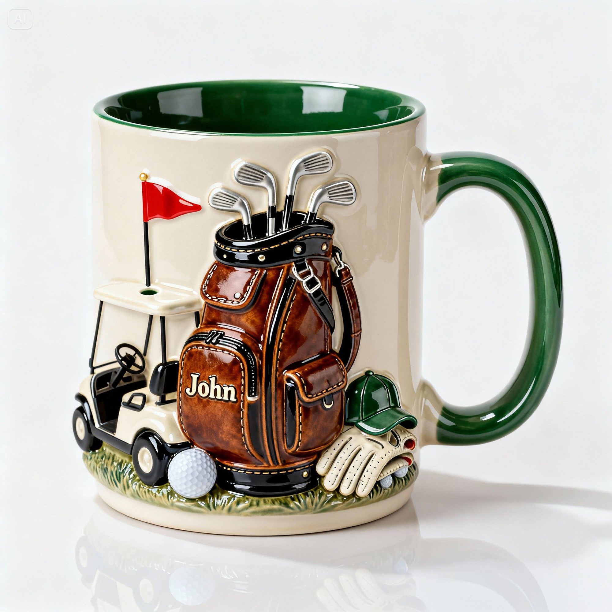 On The Course Golf Coffee Mug - Personalized Gift For Golfers