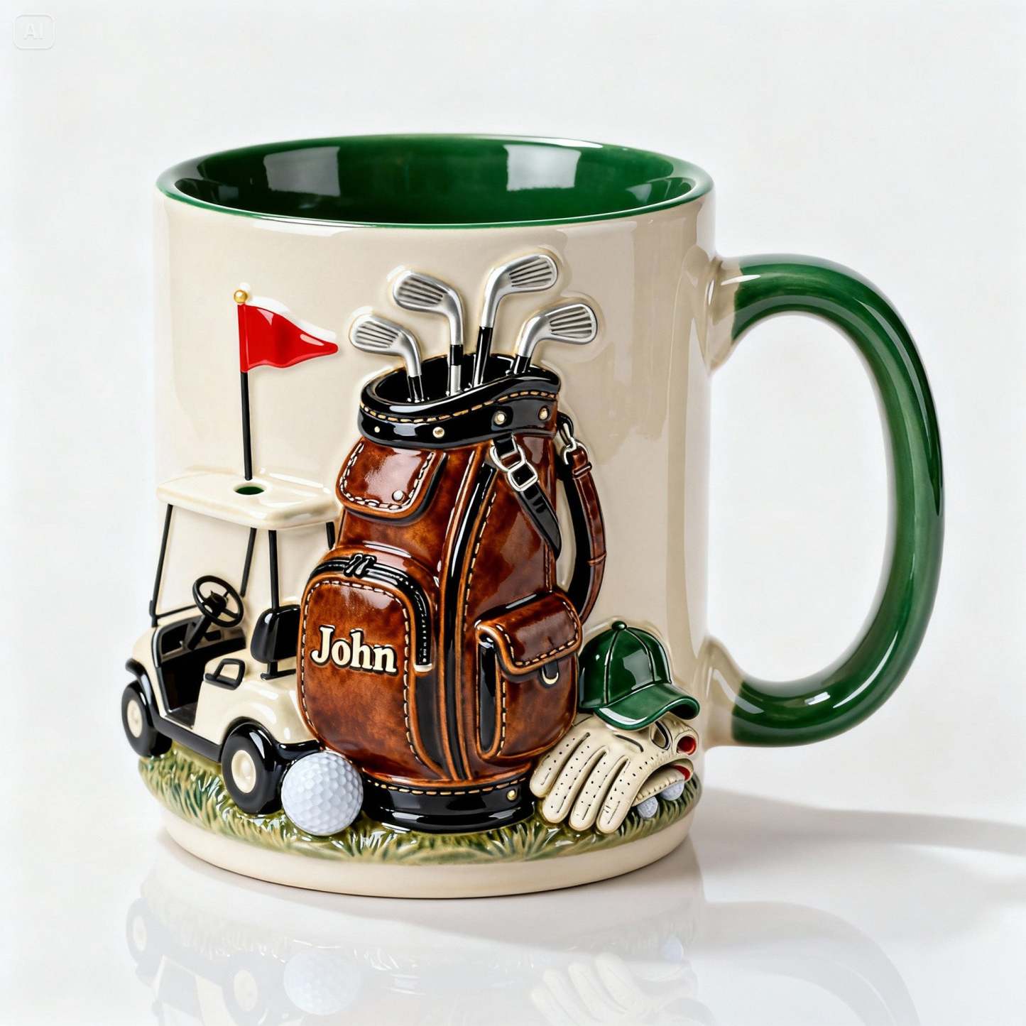 On The Course Golf Coffee Mug - Personalized Gift For Golfers