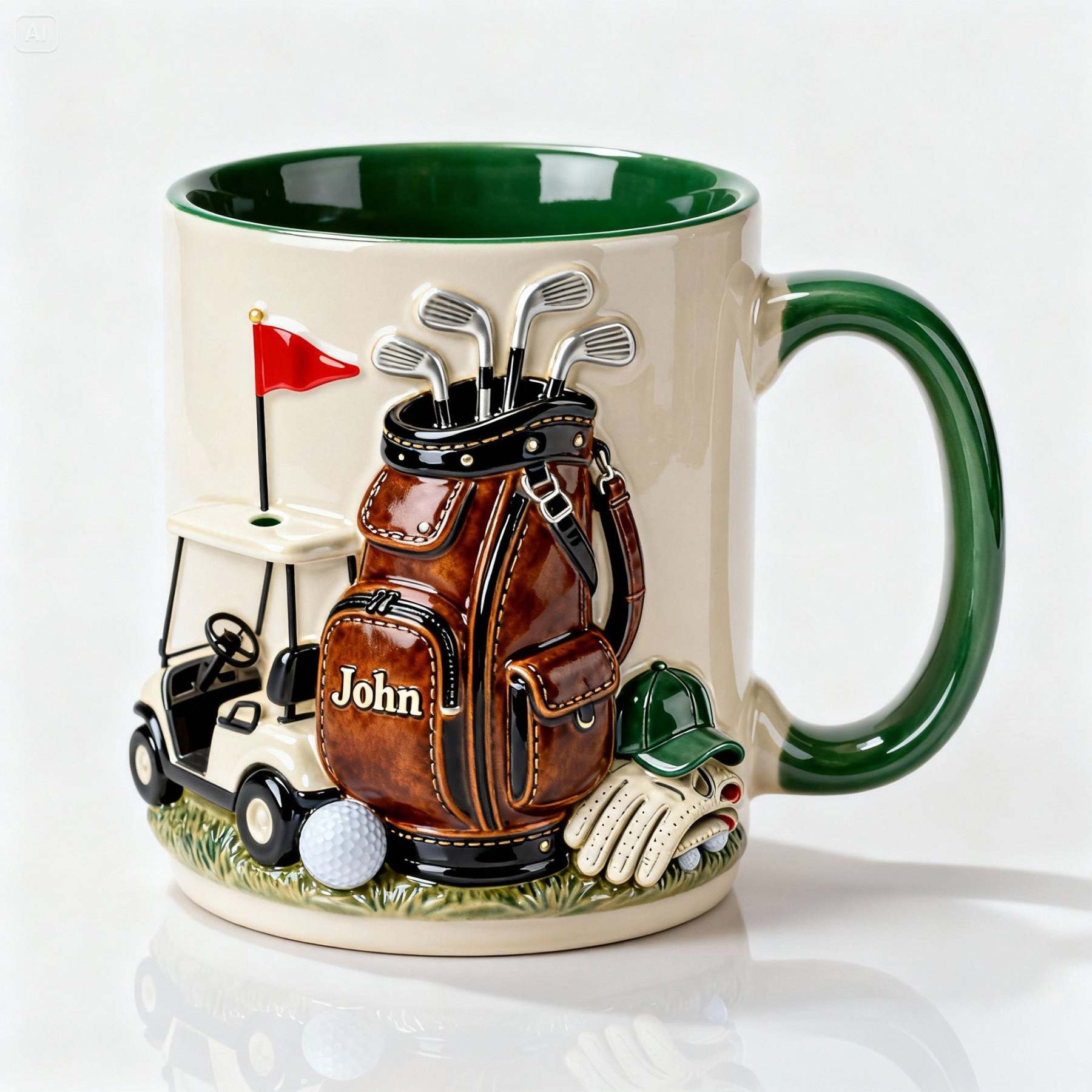 On The Course Golf Coffee Mug - Personalized Gift For Golfers