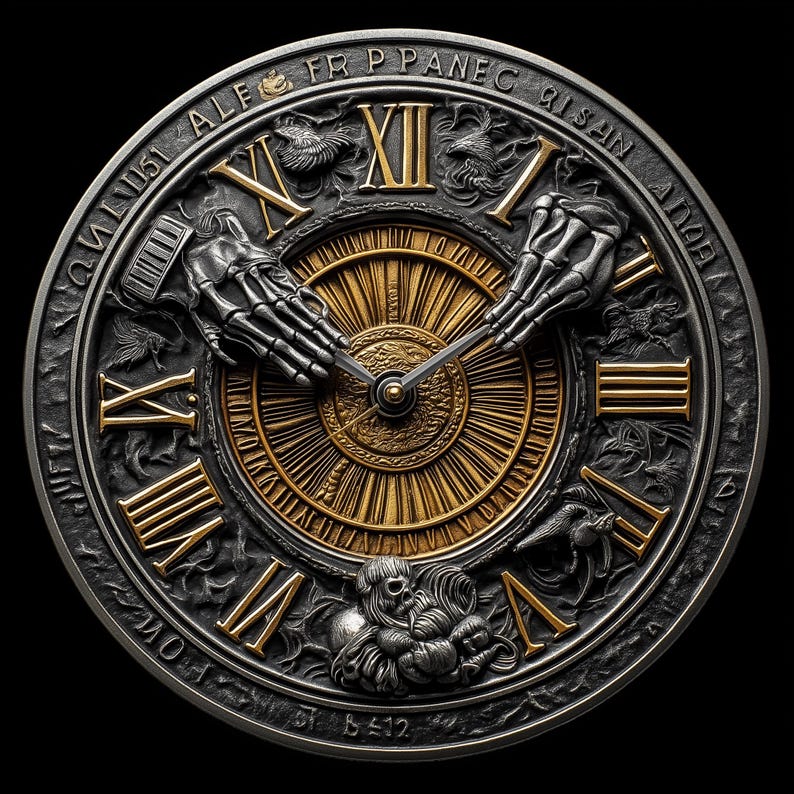 Chronos' Embrace: The Mortality - Marked Coin