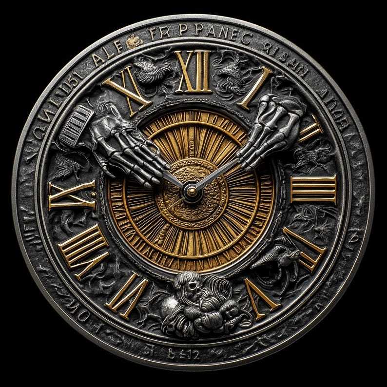 Chronos' Embrace: The Mortality - Marked Coin