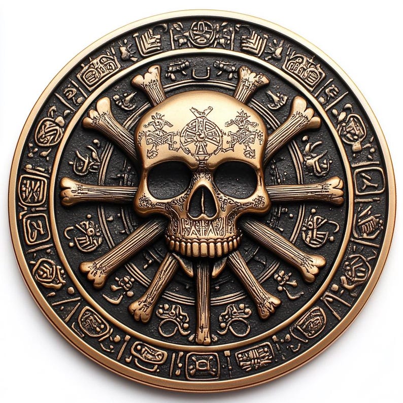 🌊🏴‍☠️ Skeleton Pirate Collectible Coin