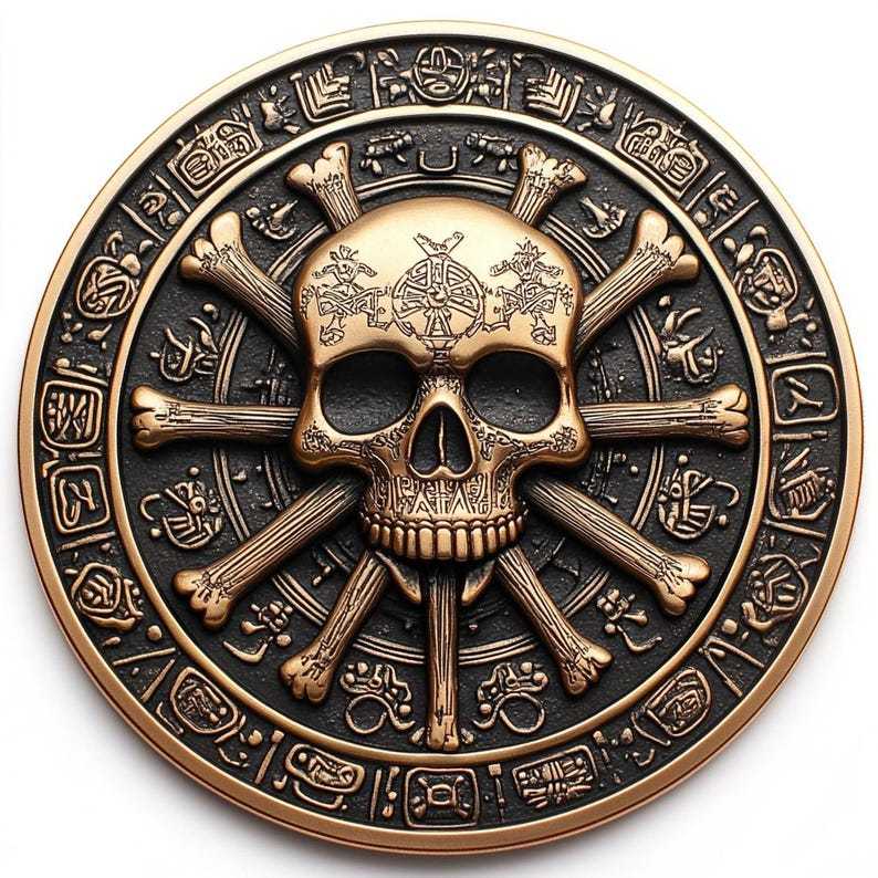 🌊🏴‍☠️ Skeleton Pirate Collectible Coin