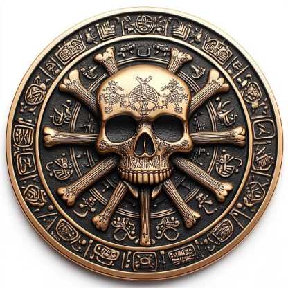 🌊🏴‍☠️ Skeleton Pirate Collectible Coin