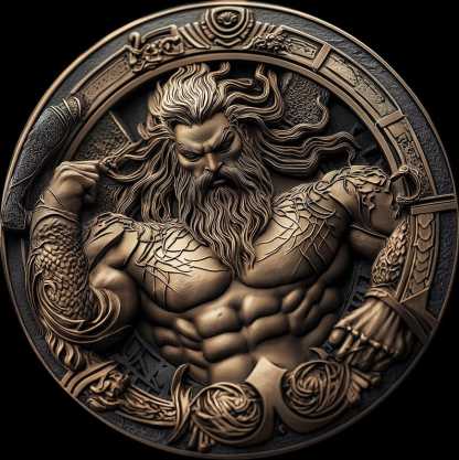 Poseidon's Might: The Coin of the Ocean King（Same pattern on both sides）