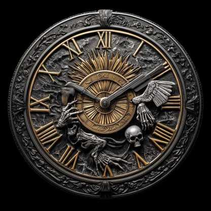 Chronos' Embrace: The Mortality - Marked Coin