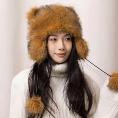 LAST DAY 49% OFF - Handmade Imitation Raccoon Fur Hat - - BUY 2 FREE SHIPPING