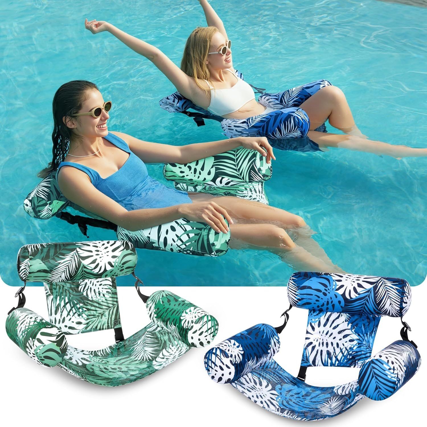 🔥Summer Hot Sale 🏆️ Inflatable Pool Floats Adult,Floating Lounge Chairs