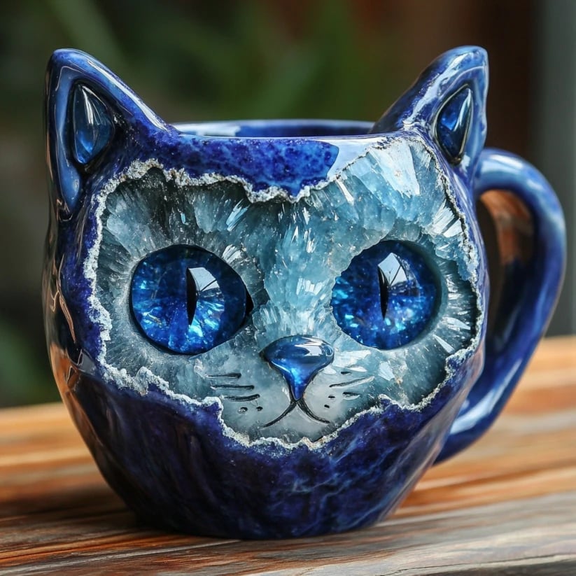 ⏰Historical Lowest Price: Save 49%- Crystal Geode Cat Mug