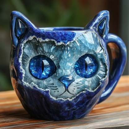 ⏰Historical Lowest Price: Save 49%- Crystal Geode Cat Mug