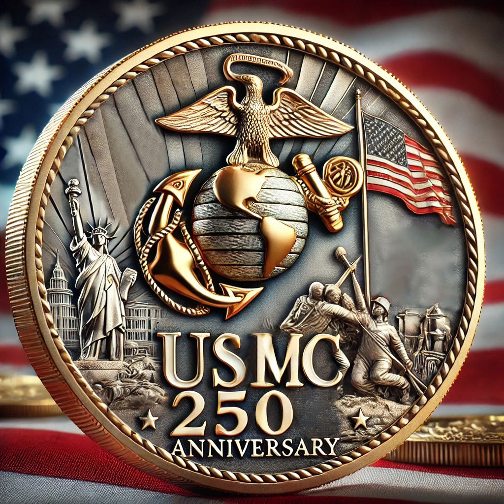 USMC 250th Anniversary Commemorative Coin