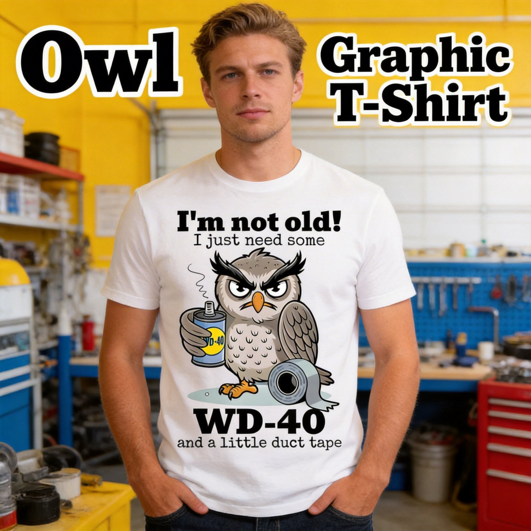 🦉 Owl I'm Not Old Graphic T-Shirt