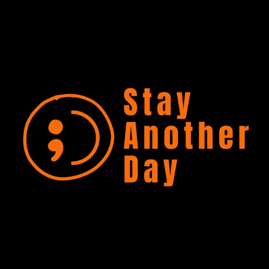 🔥Buy 1 Get 1 Free⏰ SAD Stay Another Day Mental Health Awareness Car Decal Permanent Sticker for Vehicle Windows 🎁Waterproof & No Residue