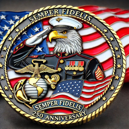 USMC 250th Anniversary Commemorative Coin