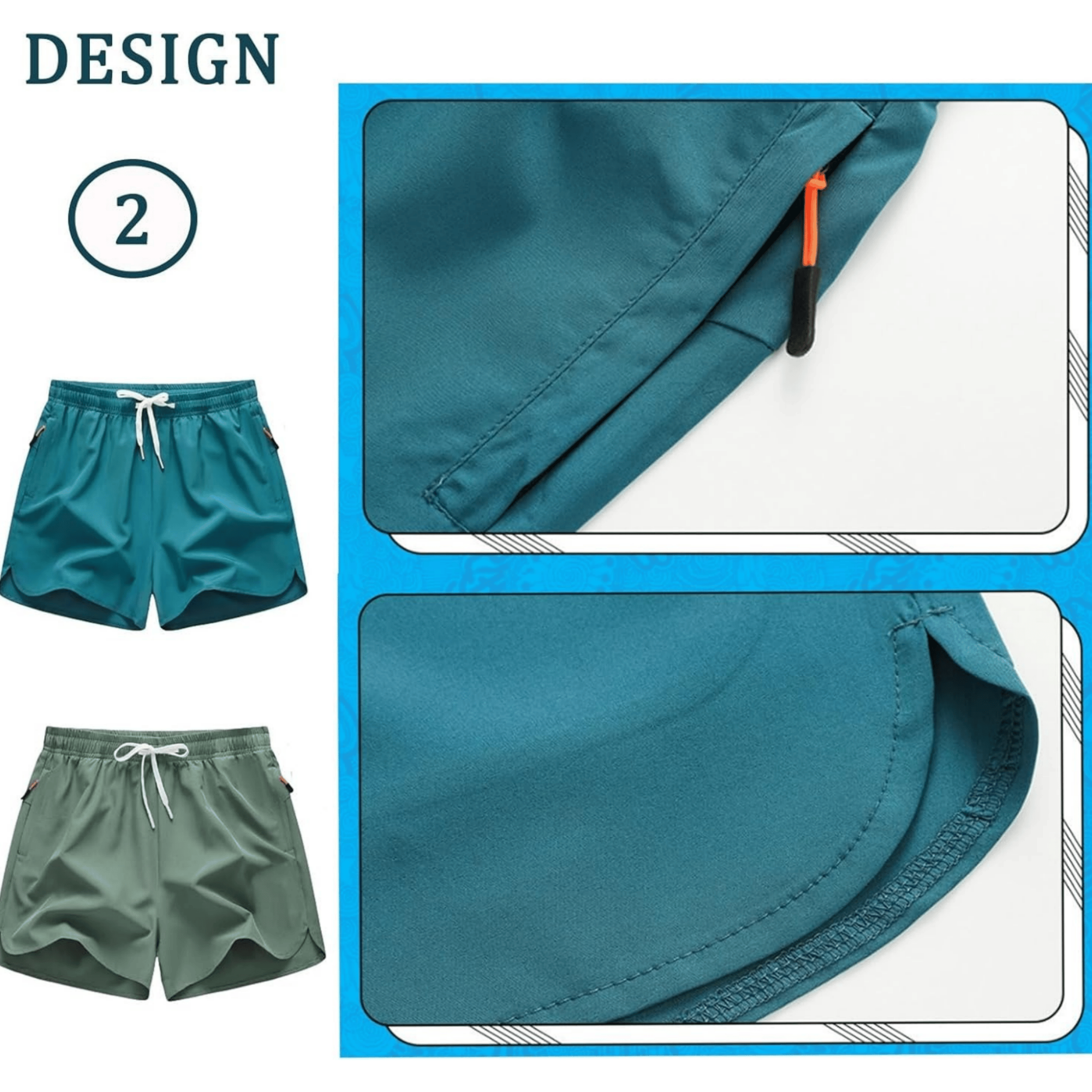 🔥Last Day 50% OFF - 🏃‍♂️Men's  Running Shorts – Quick-Dry Athletic Gym Shorts (1 / 5 Pack)