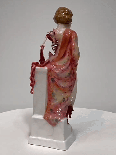 🔥Last Day 60% OFF - Broken Ladies Ceramic Art Figure – Handcrafted Mixed Media Sculpture