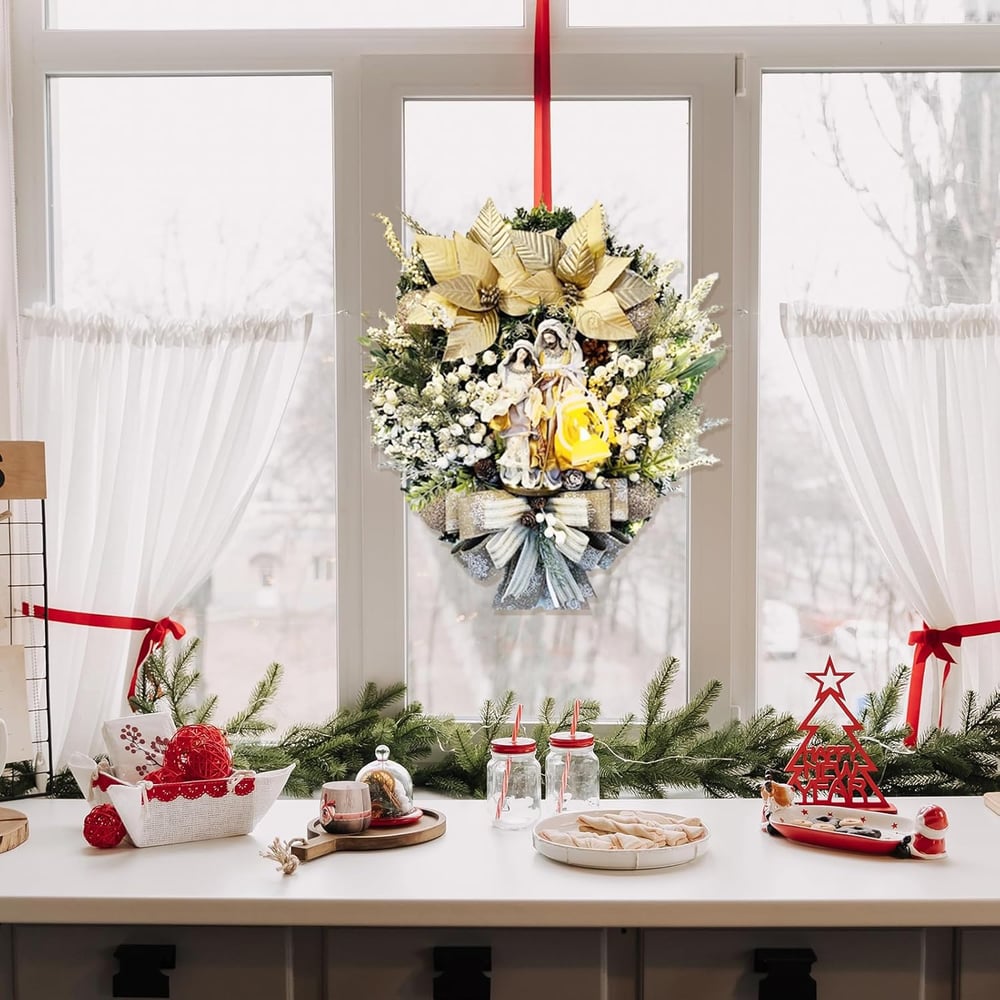 Last Day 50% OFF🔥Holy Family Wreath Decorations✝Buy 2 Free Shipping