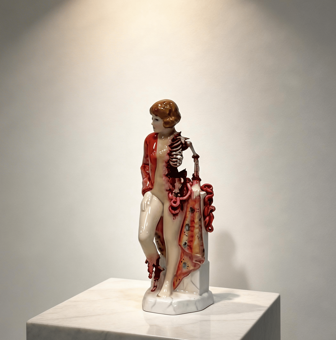 🔥Last Day 60% OFF - Broken Ladies Ceramic Art Figure – Handcrafted Mixed Media Sculpture