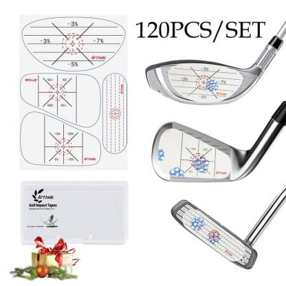 Golf Impact Tape Woods、Irons、Putters 3 in 1 Set (120 PCS)