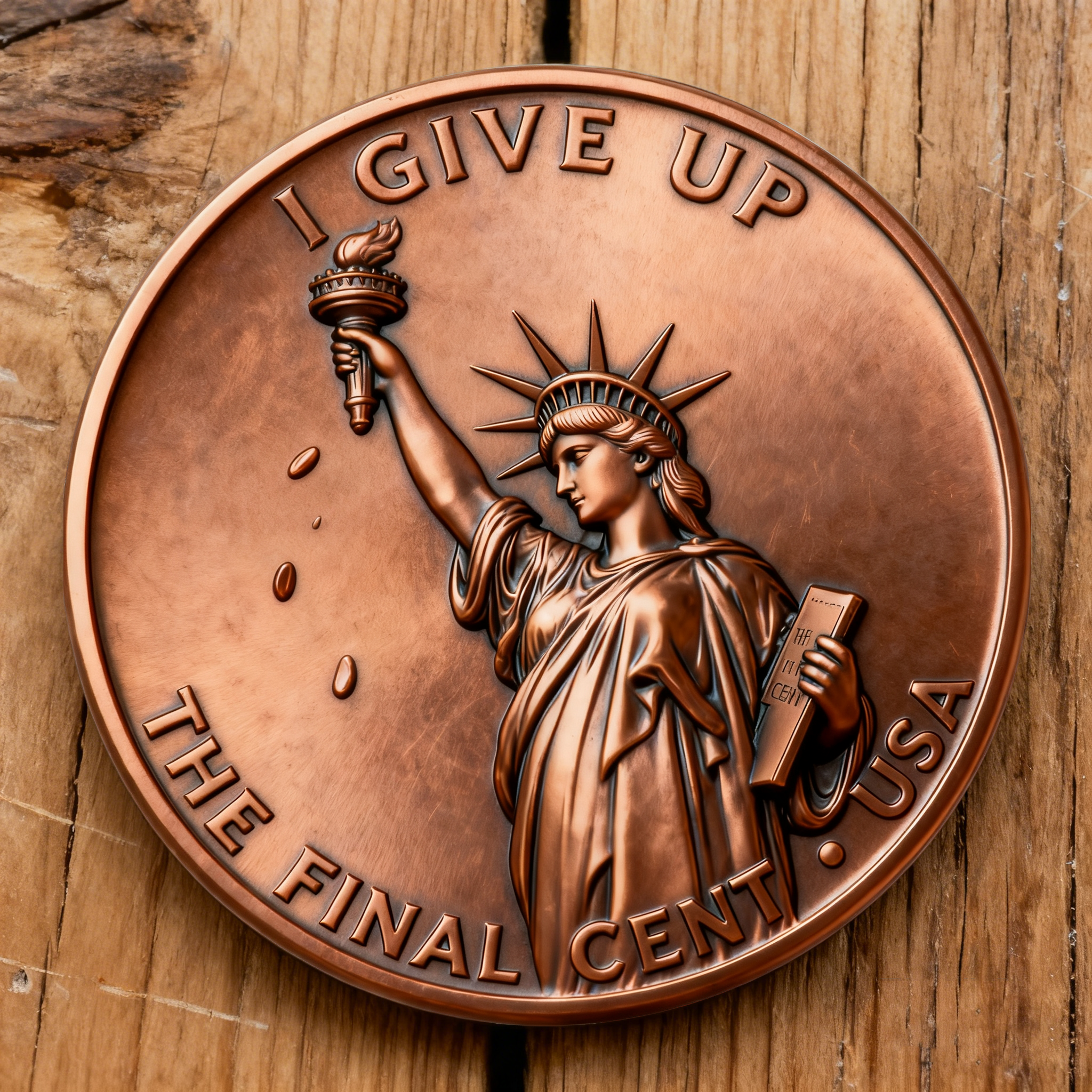 “America’s Last Cent: A Brutally Honest Collectible for Real Americans!”