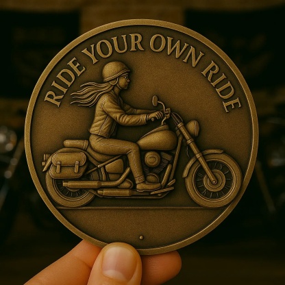 Motorcycle Blessing Coin