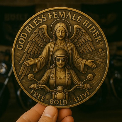Motorcycle Blessing Coin