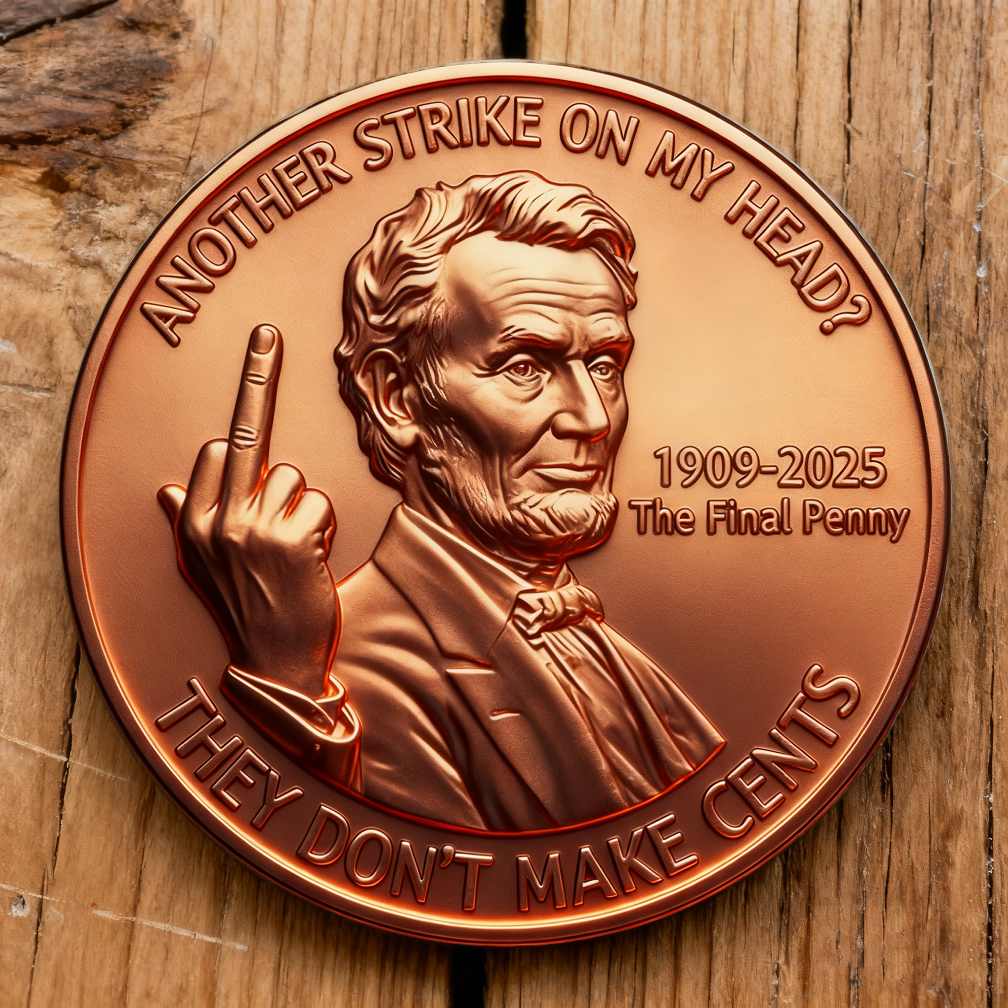 “America’s Last Cent: A Brutally Honest Collectible for Real Americans!”