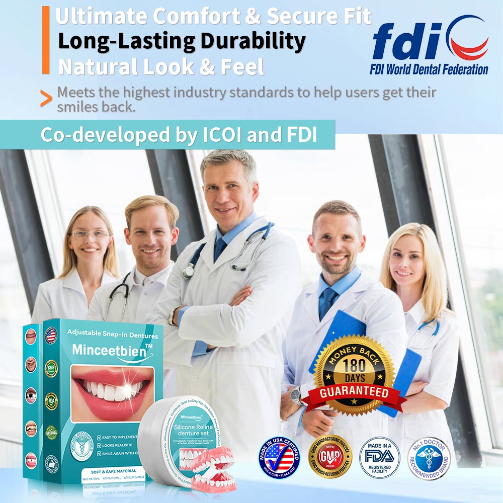 Silicone Reline Denture Set — Full Mouth (Top & Bottom)