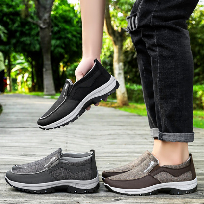 (Limited Time Sale 70% OFF) Men's Slip-On Walking Shoes with Lightweight Cushioned Sole