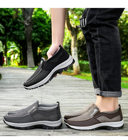(Limited Time Sale 70% OFF) Men's Slip-On Walking Shoes with Lightweight Cushioned Sole