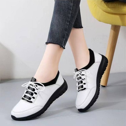 Women Orthopedic Leather Anti-Slip Shoes-walkjoyful