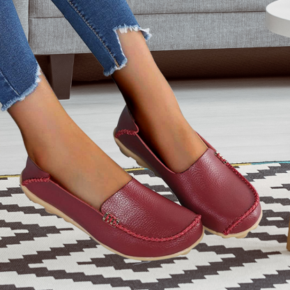 Vanccy PU Leather Loafers-walkjoyful