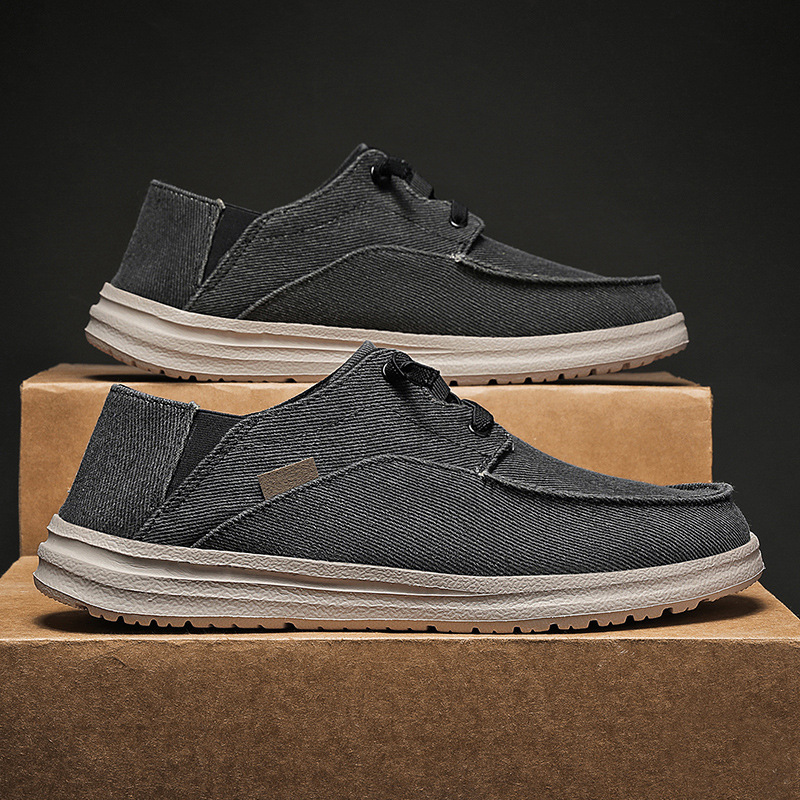 Men's Loafer Shoes Canvas Breathable Casual Slip On Sneakers