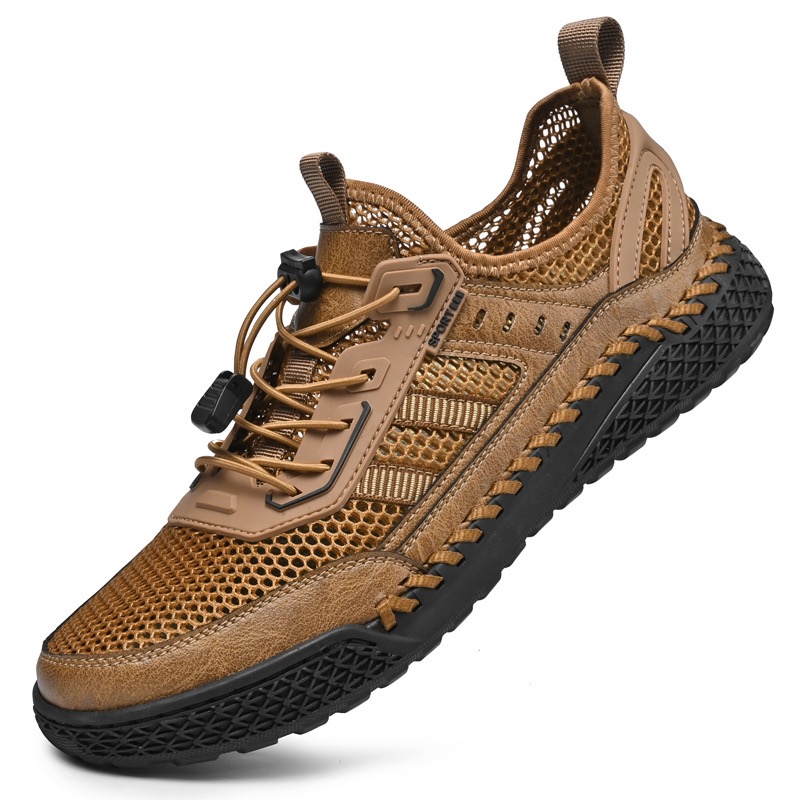 ⏰Last Day! 45% OFF 🔥GARB® Men's Genuine Leather Breathable Wide-Toe D