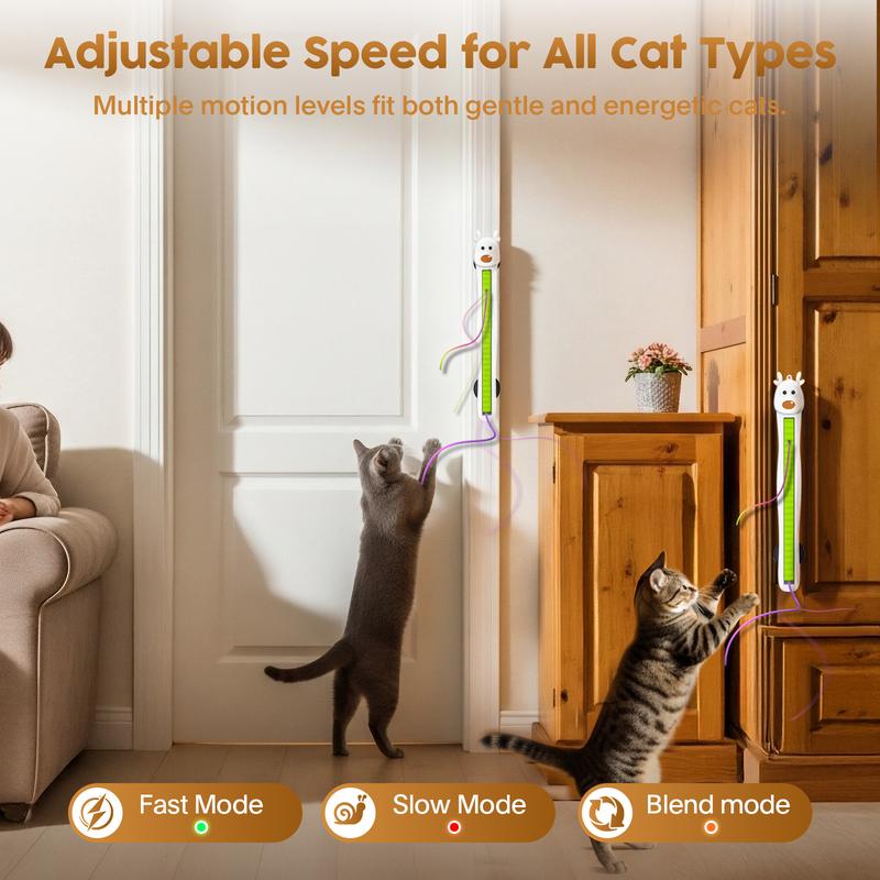 🐱✨Auto Motion Flying Rope Cat Toy —  From Lazy to Crazy