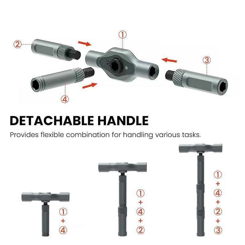 🔥🔥24 in 1 DlY Screwdriver Set Magnetic Compact and Portable Ratchet Screwdriver