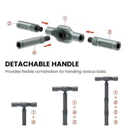 🔥🔥24 in 1 DlY Screwdriver Set Magnetic Compact and Portable Ratchet Screwdriver