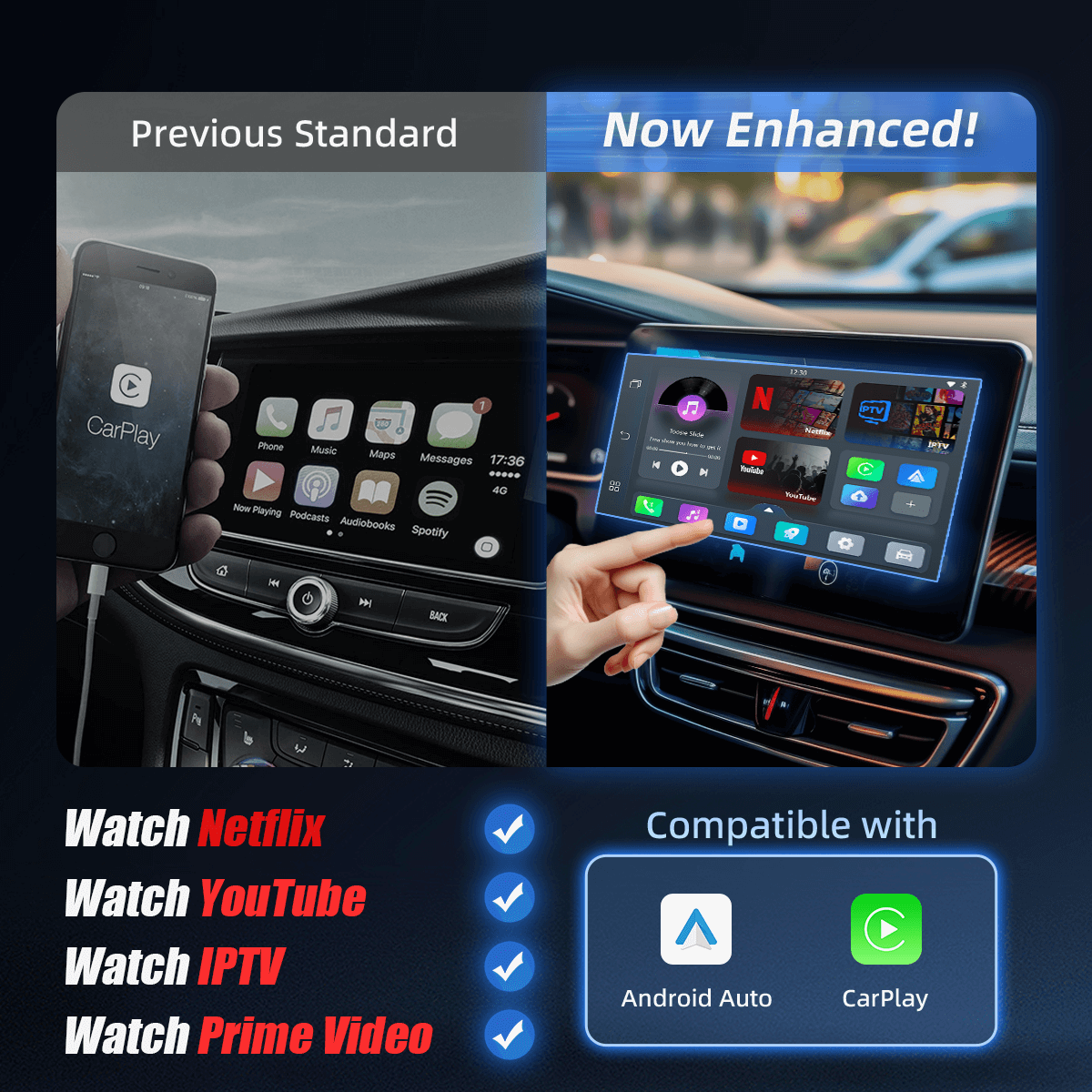 【🔥 2025 New Release 】🎉Pairr Max Pro-YouTube Netflix IPTV Wireless CarPlay/ Android Auto Car Box