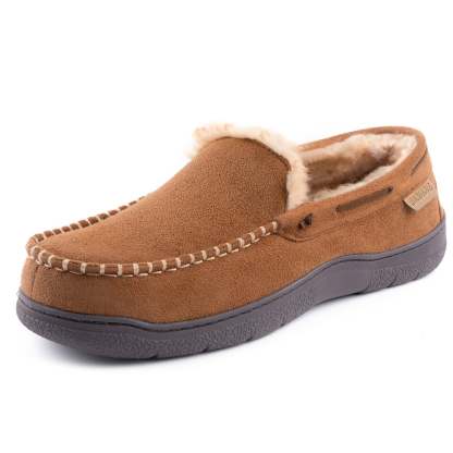 Men's Winter Warm Fleece Lined Moccasins-walkjoyful