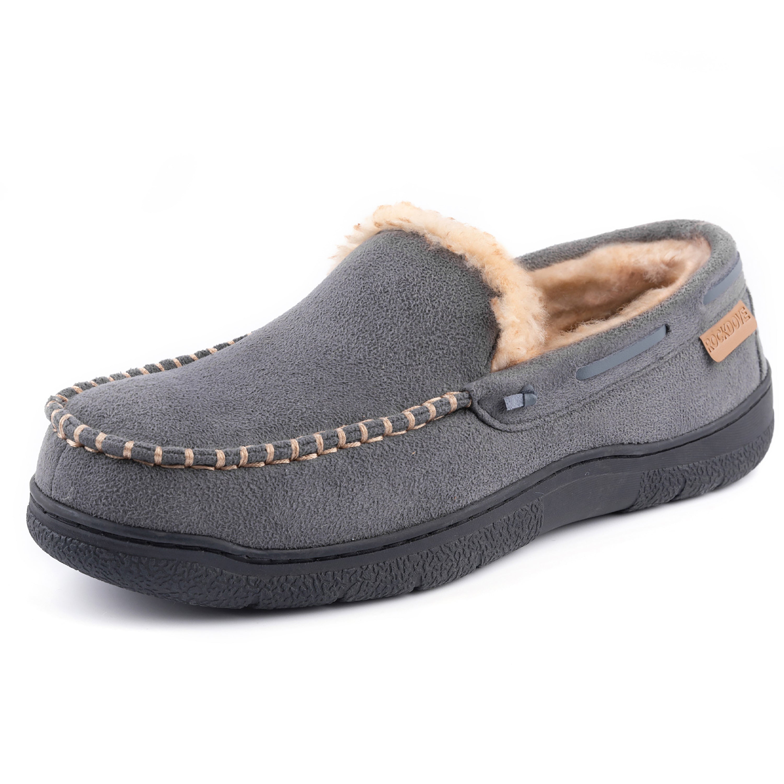 Men's Winter Warm Fleece Lined Moccasins-walkjoyful