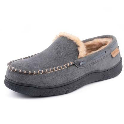 Men's Winter Warm Fleece Lined Moccasins-walkjoyful