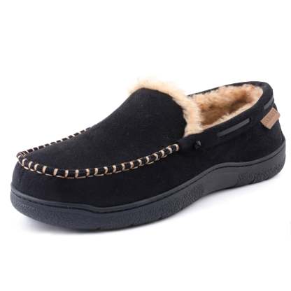 Men's Winter Warm Fleece Lined Moccasins-walkjoyful